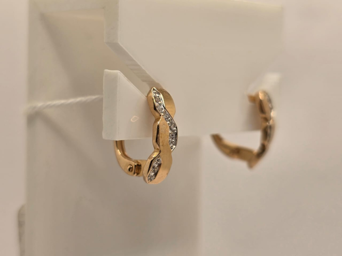 СЕРЬГИ С КАМНЯМИ (Au 585)