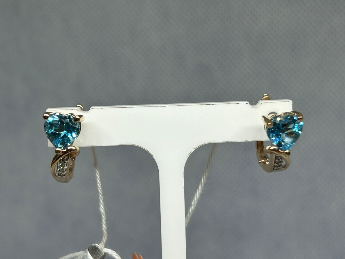 СЕРЬГИ С КАМНЯМИ (Au 585)