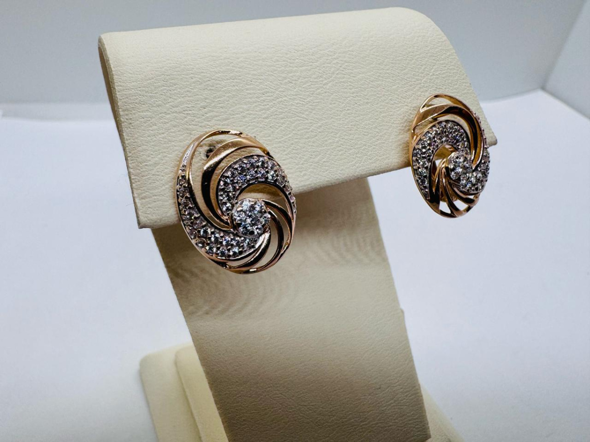 СЕРЬГИ С КАМНЯМИ (Au 585)