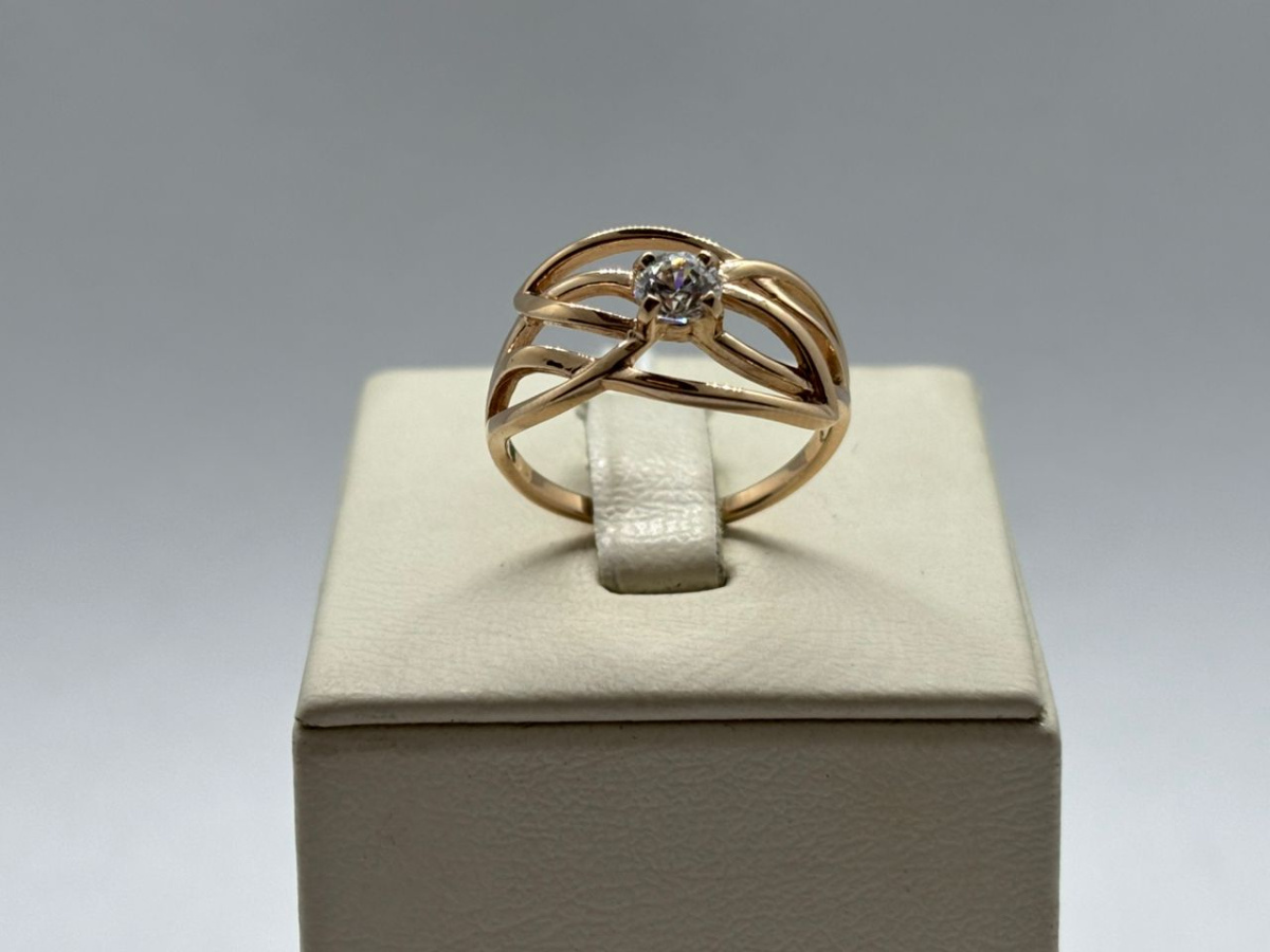 КОЛЬЦО С КАМНЕМ (Au 585)