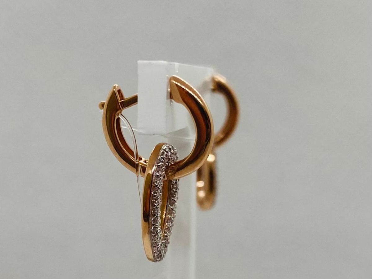 СЕРЬГИ С КАМНЯМИ (Au 585)