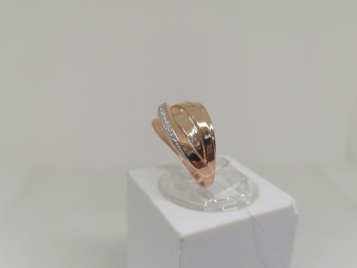 КОЛЬЦО С КАМНЯМИ (Au 585)