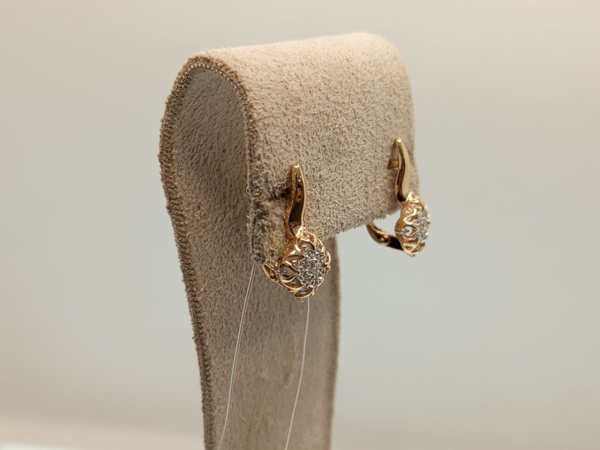 СЕРЬГИ С КАМНЯМИ (Au 585)