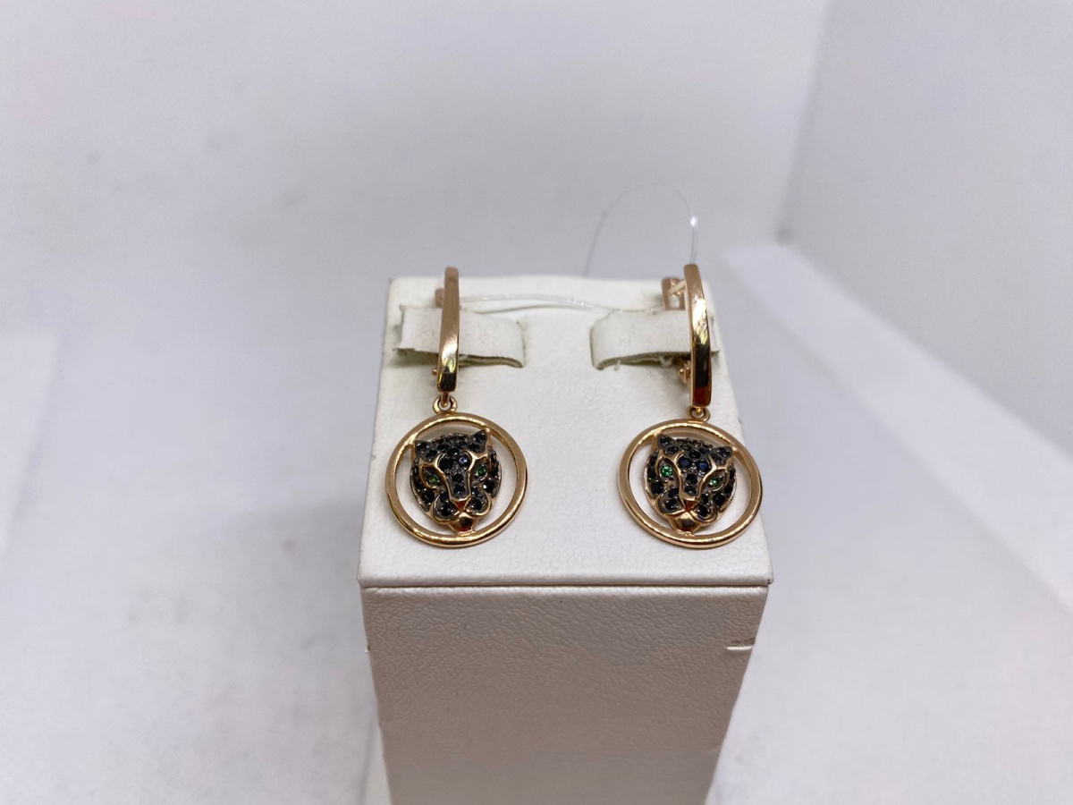 СЕРЬГИ С КАМНЯМИ (Au 585)