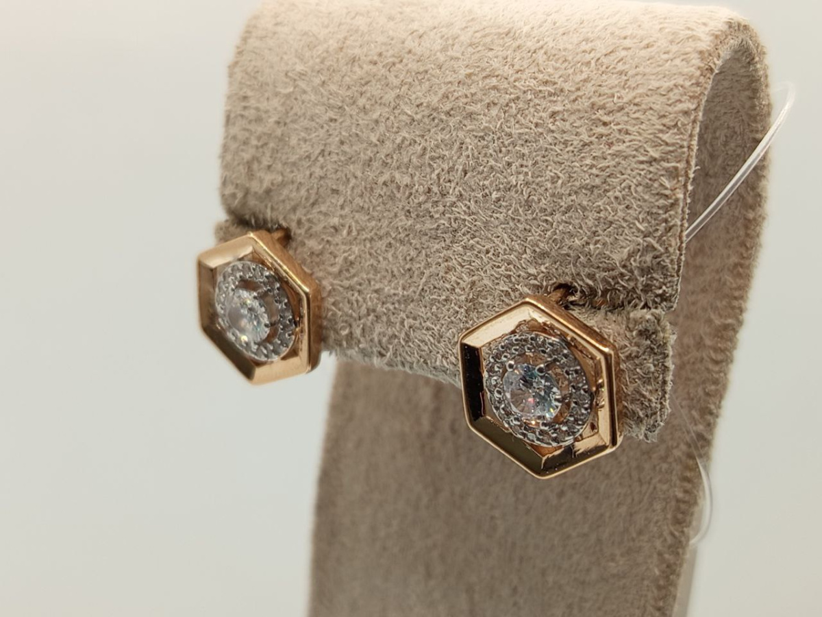 СЕРЬГИ С КАМНЯМИ (Au 585)