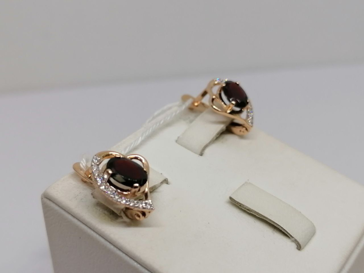 СЕРЬГИ С КАМНЯМИ (Au 585)