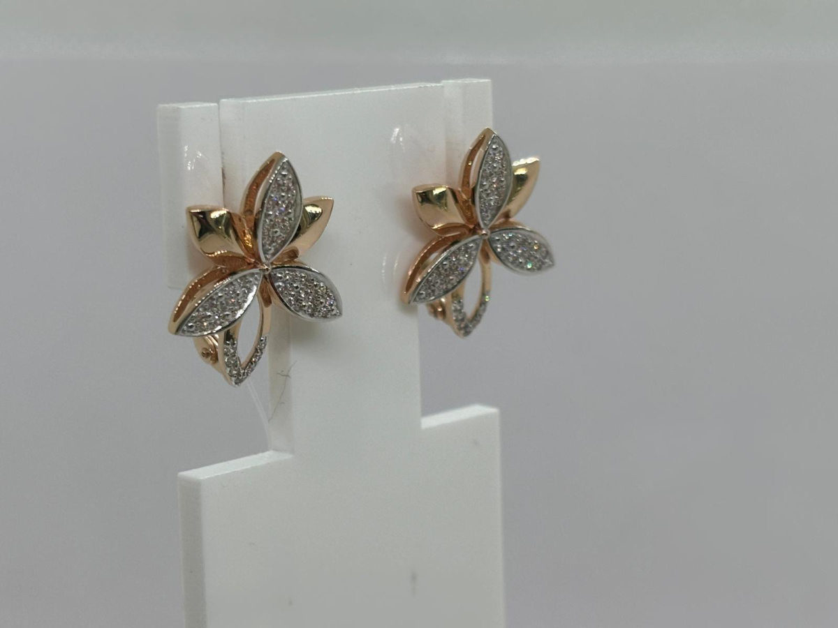 СЕРЬГИ С КАМНЯМИ (Au 585)