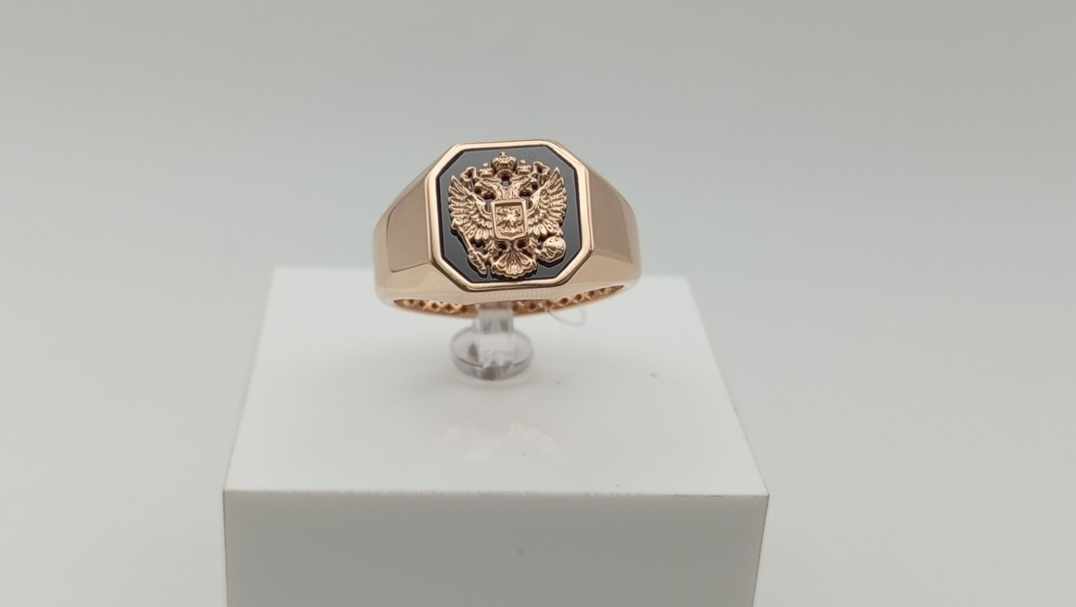 КОЛЬЦО ПЕЧАТКА с камнем (Au 585)