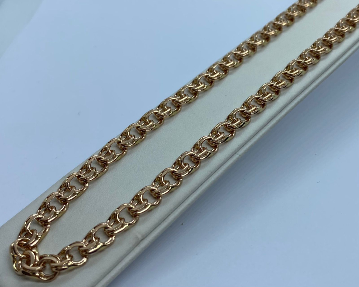 ЦЕПЬ ПОЛНОВЕСНАЯ Бисмарк (Au 585)