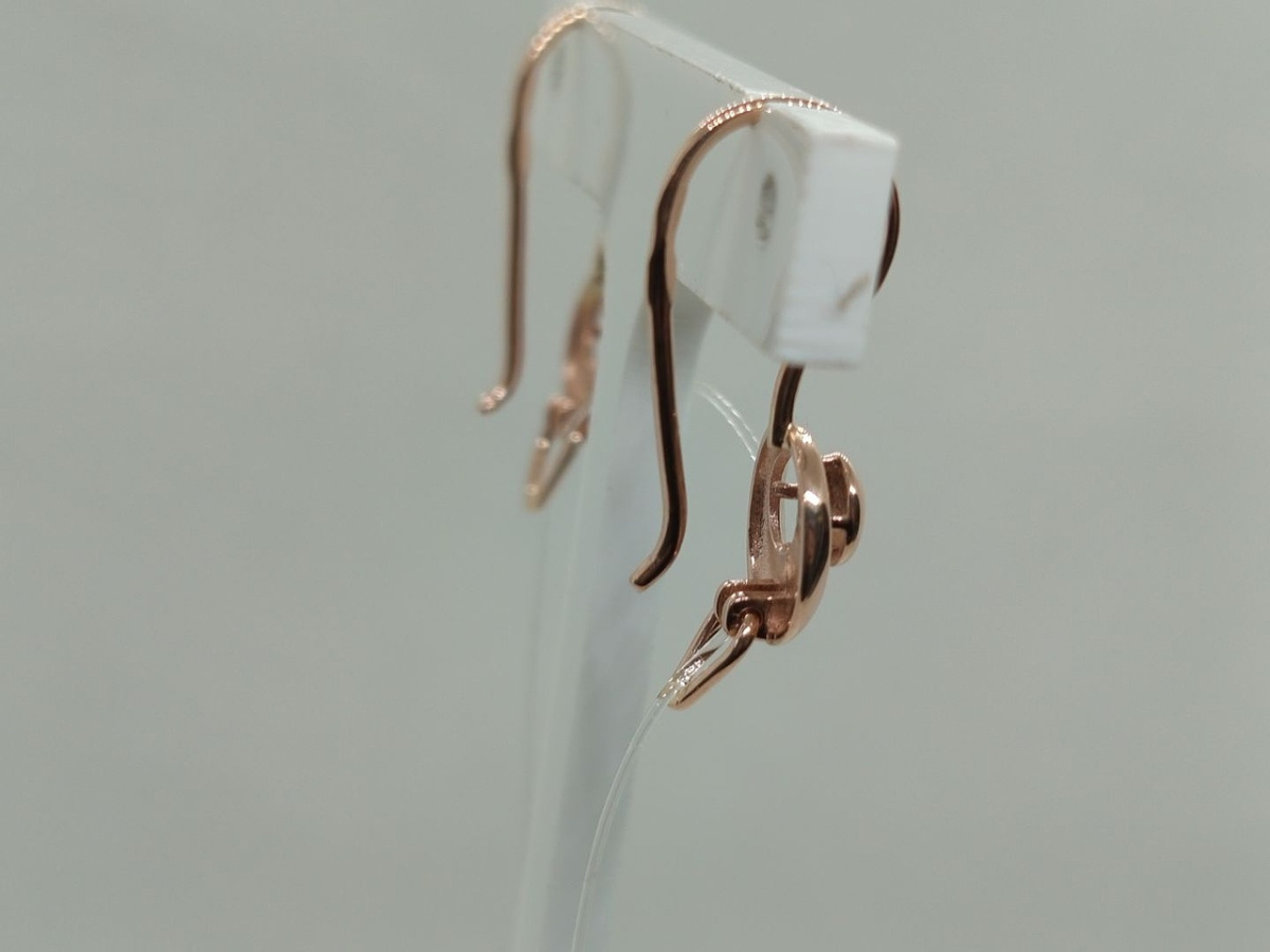 СЕРЬГИ ПЕТЕЛЬКА без камня (Au 585)