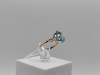 КОЛЬЦО С КАМНЯМИ (Au 585)