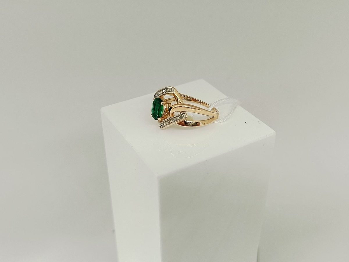 КОЛКМИ585 КОЛЬЦО С КАМНЯМИ (Au 585)