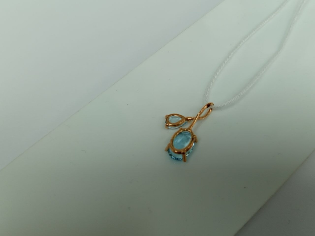 ПОДКМИ585 ПОДВЕСКА С КАМНЯМИ (Au 585)