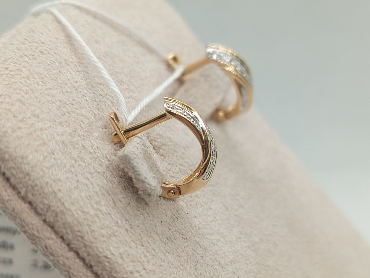 СЕРЬГИ С КАМНЯМИ (Au 585)