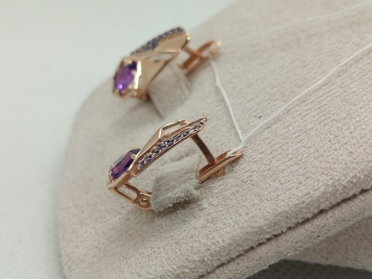 СЕРЬГИ С КАМНЯМИ (Au 585)