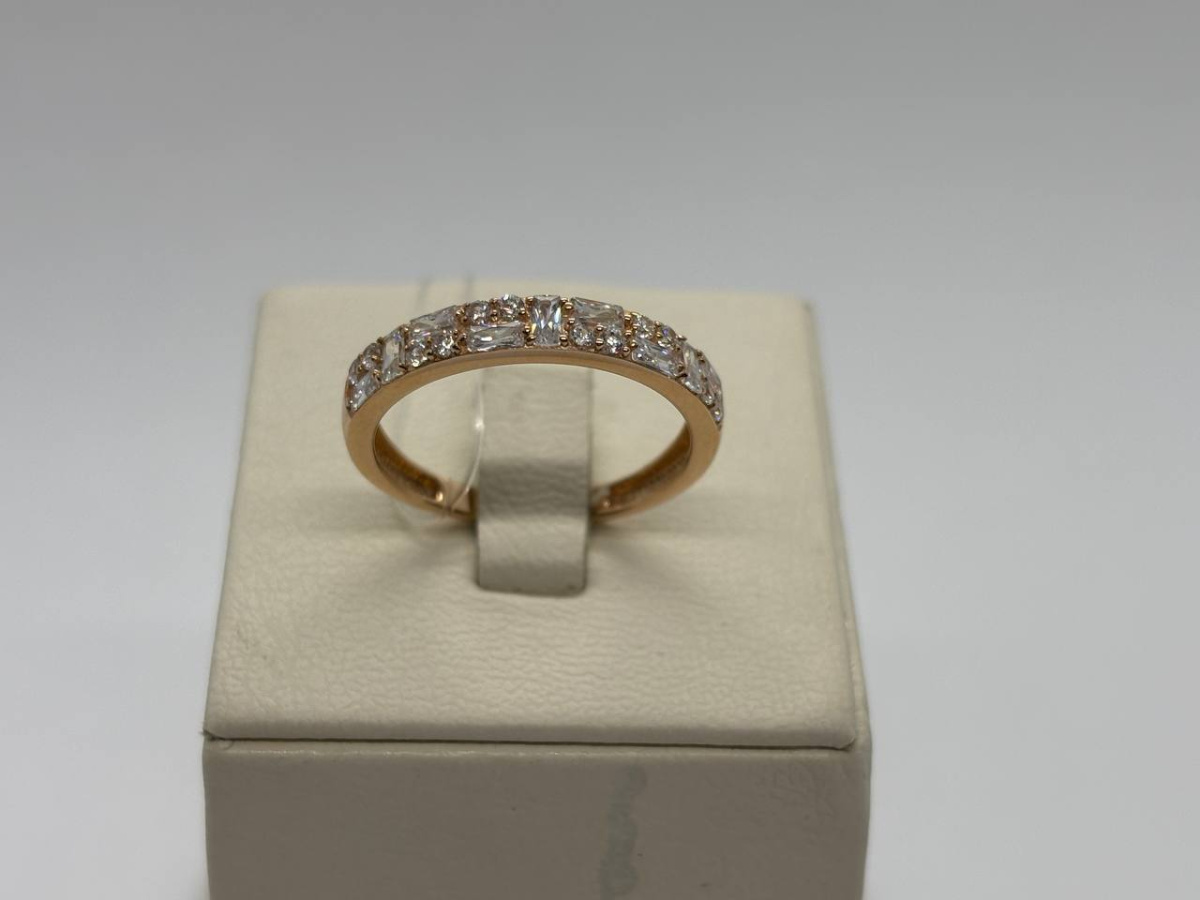 КОЛЬЦО С КАМНЯМИ (Au 585)