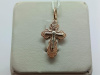 ПОДКБК585 ПОДВЕСКА КРЕСТ БЕЗ КАМНЯ (Au 585)