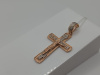 ПОДКБК585 ПОДВЕСКА КРЕСТ БЕЗ КАМНЯ (Au 585)