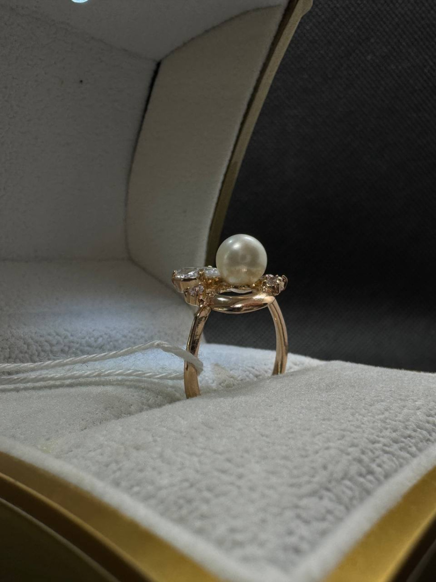 КОЛЬЦО С КАМНЯМИ (Au 585)