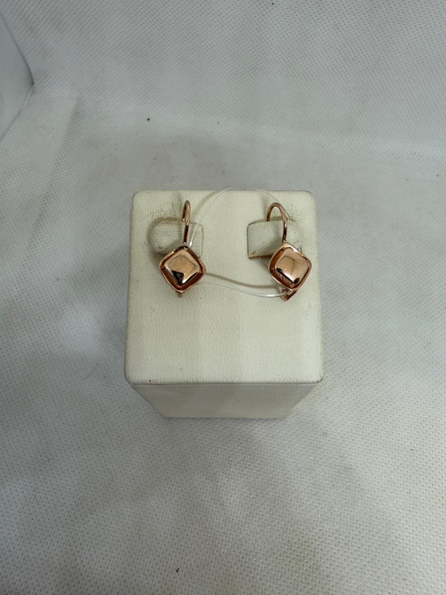 СЕРЬГИ ПЕТЕЛЬКА без камня (Au 585)