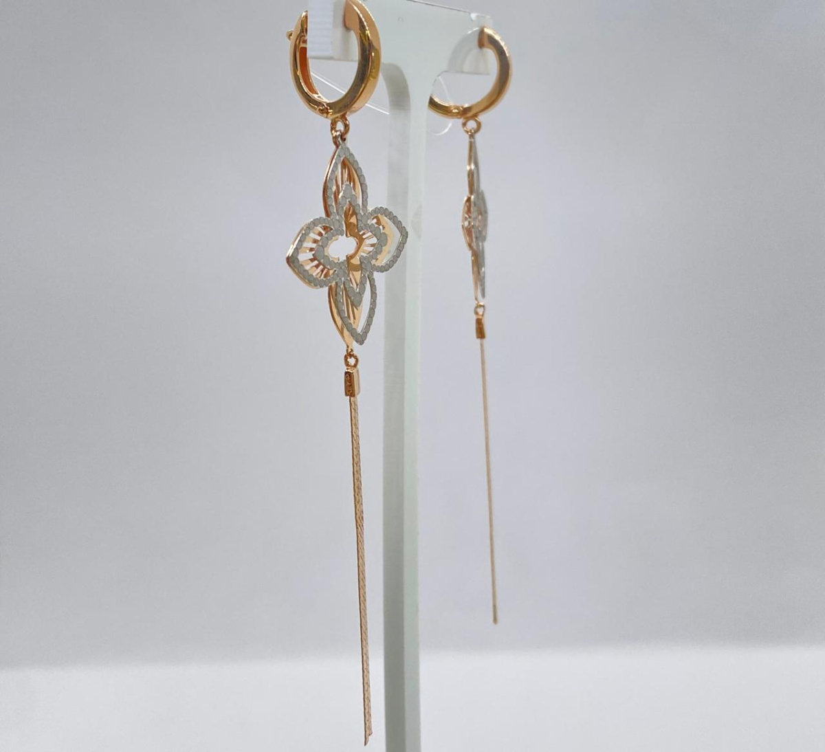 СЕРЬГИ БЕЗ КАМНЯ (Au 585)