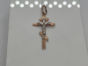 ПОДВЕСКА КРЕСТ БЕЗ КАМНЯ (Au 585)