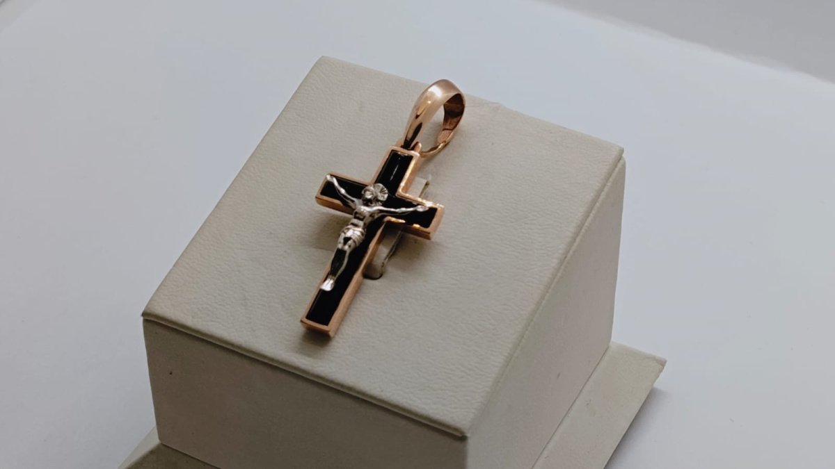  ПОДВЕСКА КРЕСТ (Au 585)