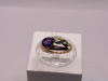 КОЛЬЦО АМЕТИСТ с камнями (Au 585)