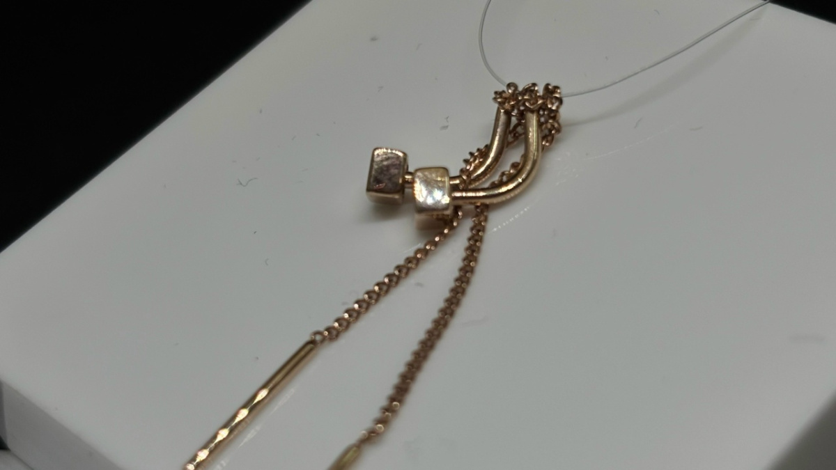 01-207614 СЕРЬГИ ПРОДЕВКИ без камня (Au 585)