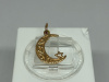 ПОДВЕСКА ПОЛУМЕСЯЦ С КАМНЕМ (Au 585)