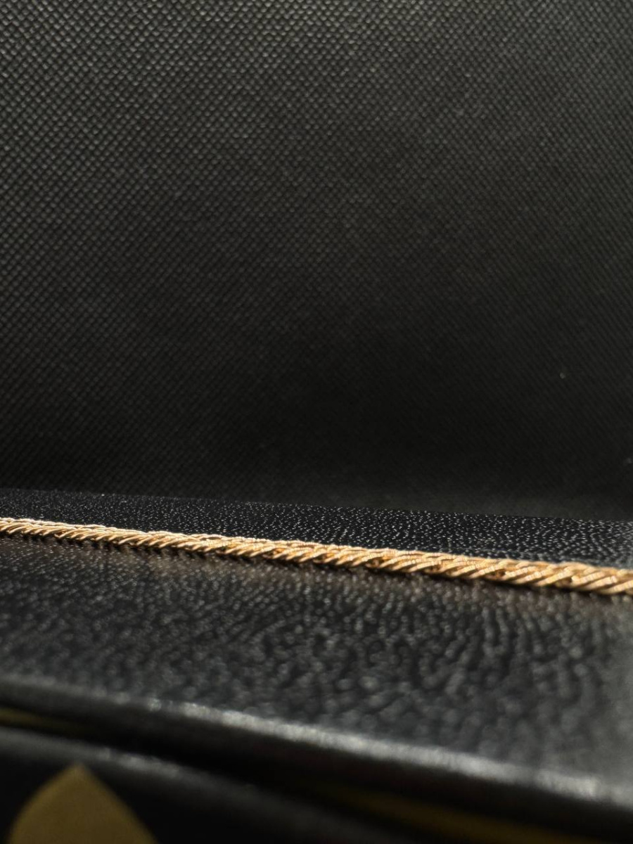 БРАСЛЕТ ПУСТОТЕЛЫЙ Ромб тройной Au 585