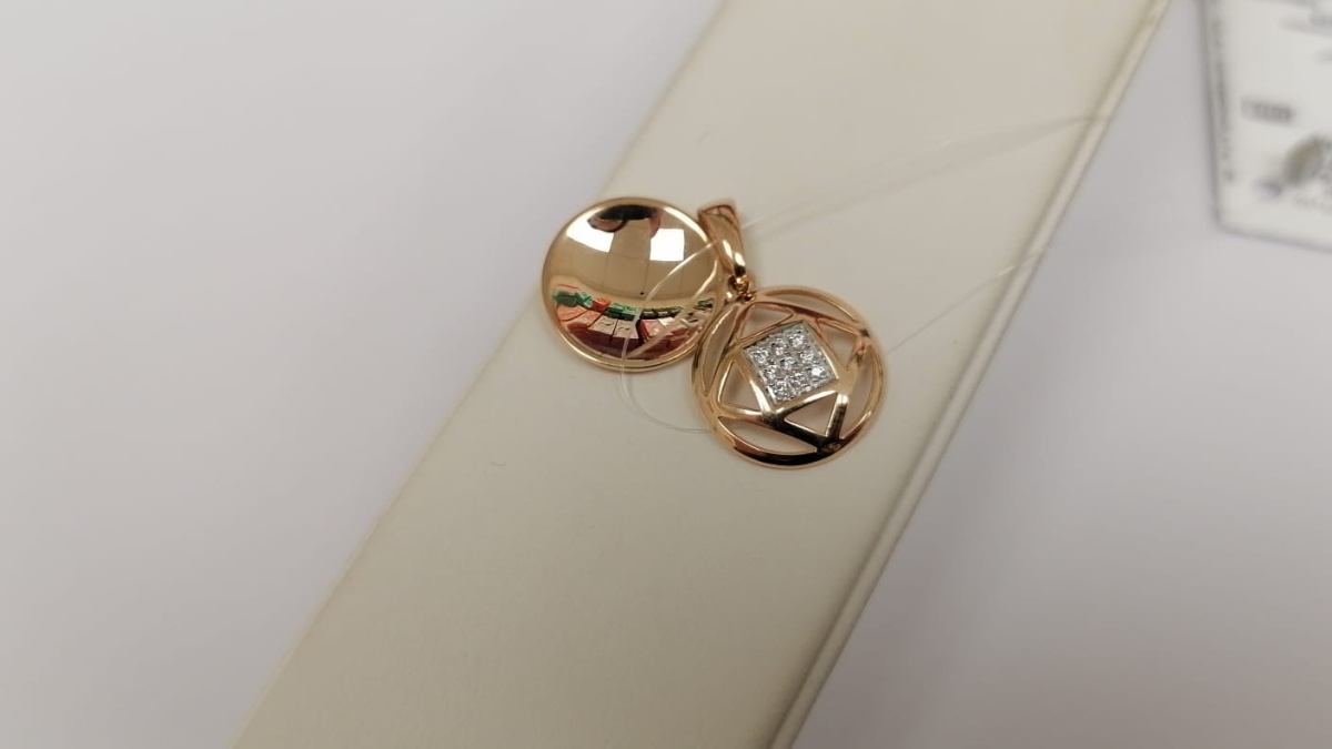 ПОДВЕСКА С КАМНЯМИ (Au 585)