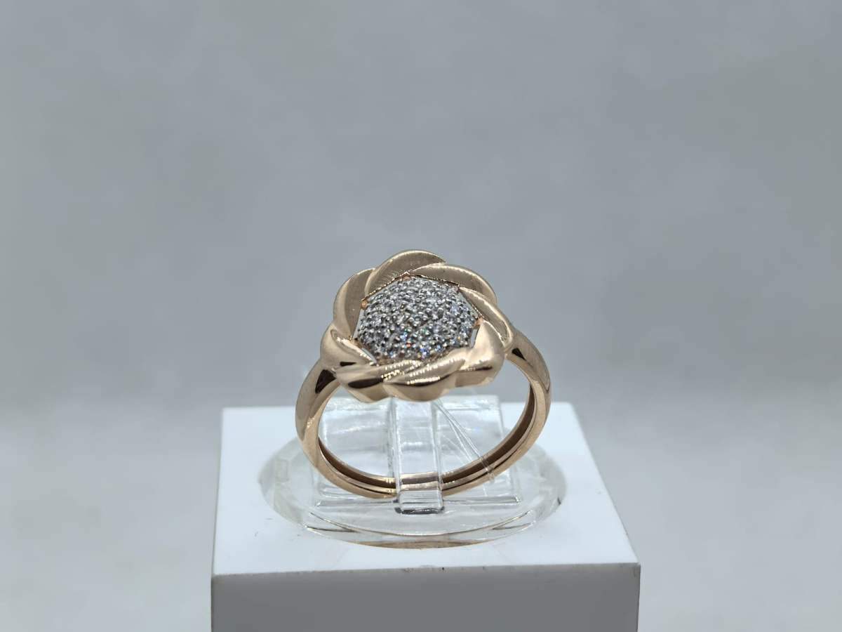 КОЛЬЦО С КАМНЯМИ (Au 585)