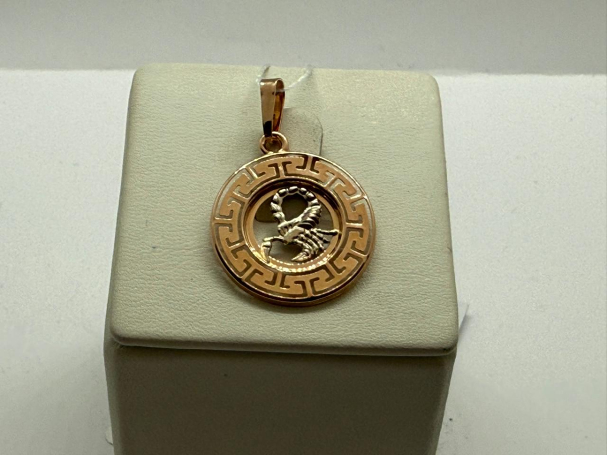 ПОДВЕСКА ЗНАК ЗОДИАКА СКОРПИОН (Au 585)