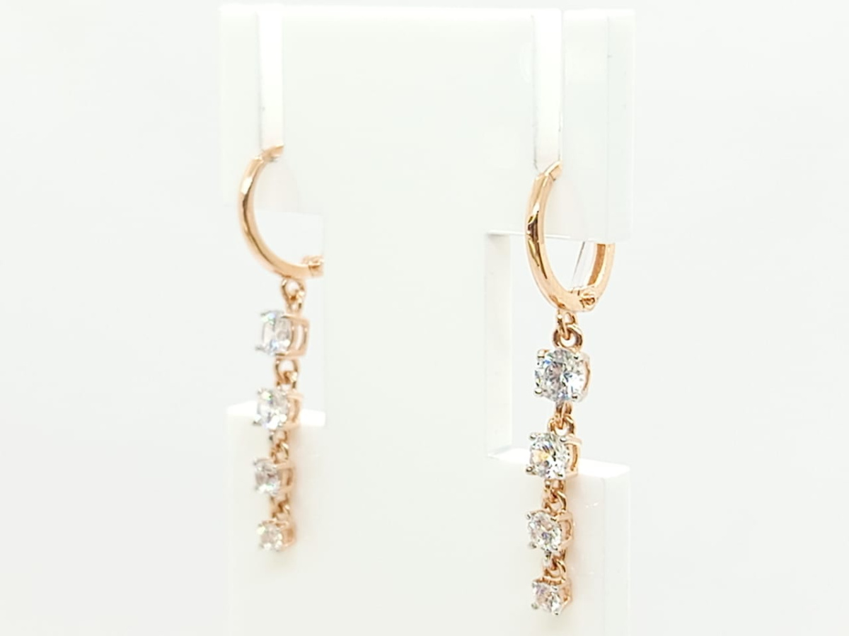 СЕРЬГИ С КАМНЯМИ (Au 585)