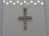 ПОДВЕСКА КРЕСТ С КАМНЯМИ (Au 585)