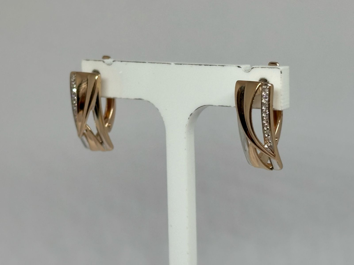 СЕРЬГИ С КАМНЯМИ (Au 585)