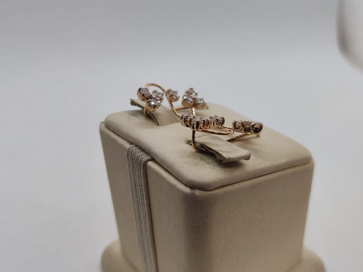 СЕРЬГИ С КАМНЯМИ (Au 585)