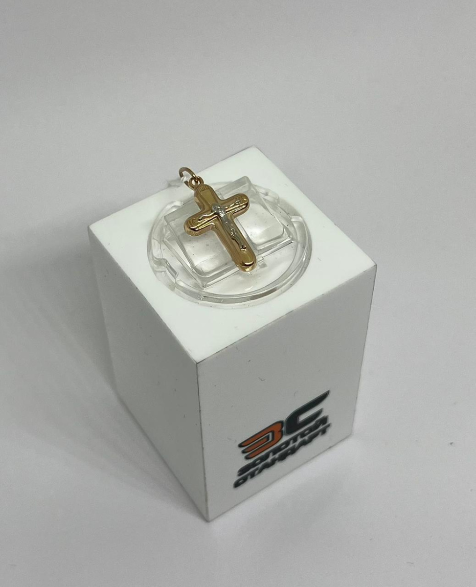 ПОДВЕСКА КРЕСТ БЕЗ КАМНЯ (Au 585)