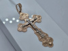 ПОДКБК585 ПОДВЕСКА КРЕСТ БЕЗ КАМНЯ (Au 585)