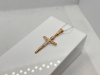 ПОДКБК585 ПОДВЕСКА КРЕСТ БЕЗ КАМНЯ (Au 585)