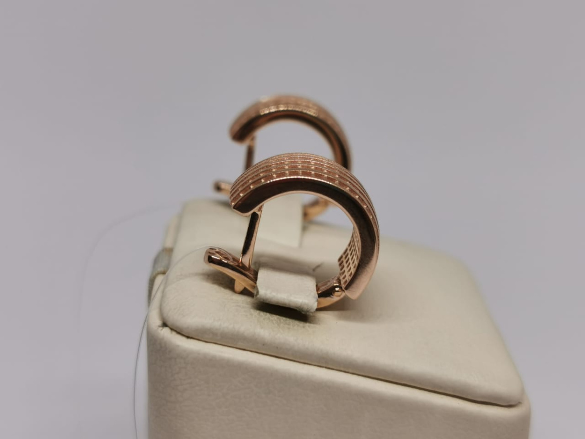 СЕРЬГИ БЕЗ КАМНЯ (Au 585)