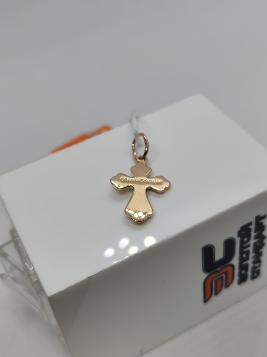 ПОДВЕСКА КРЕСТ БЕЗ КАМНЯ (Au 585)