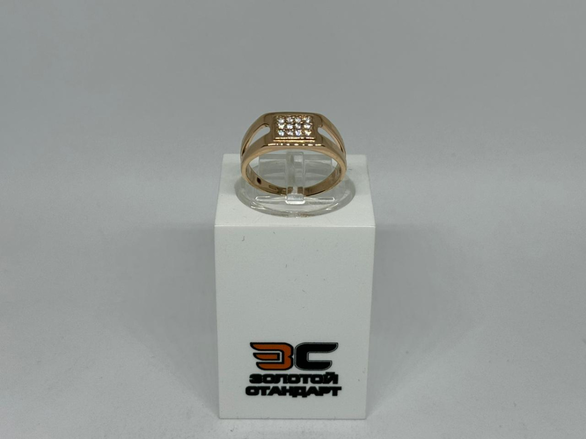 ПЕЧАТКА С КАМНЯМИ (Au 585)