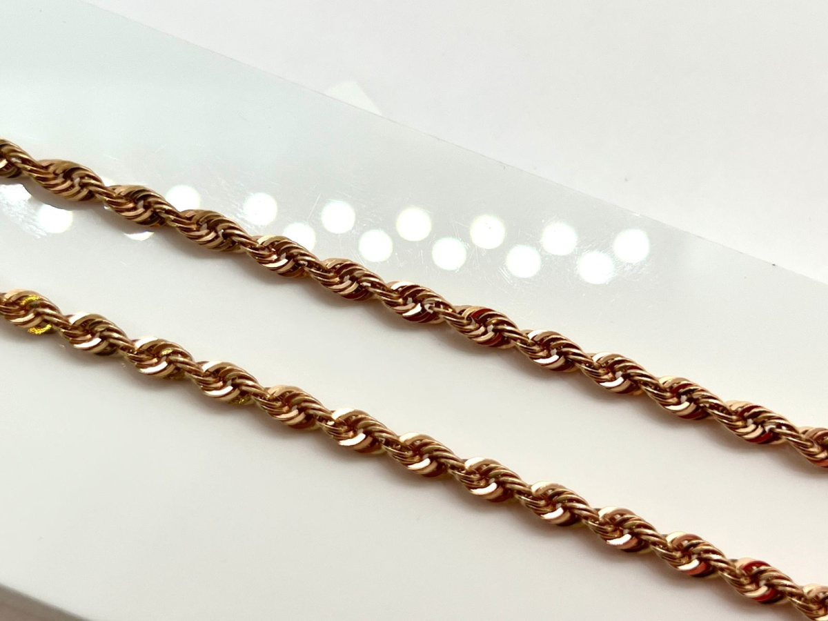 ЦЕПЬ ПУСТОТЕЛАЯ Веревка (Au 585)