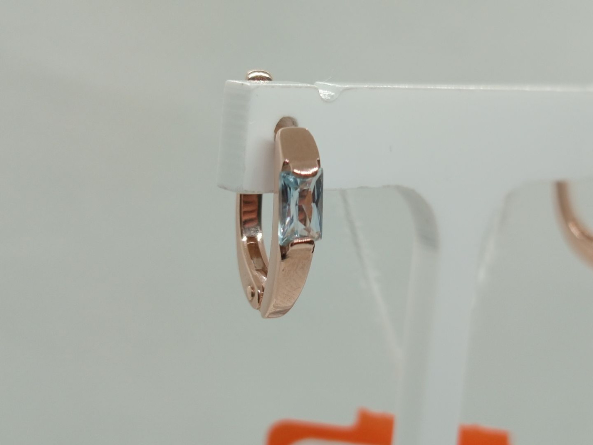 СЕРЬГИ С КАМНЕМ (Au 585)