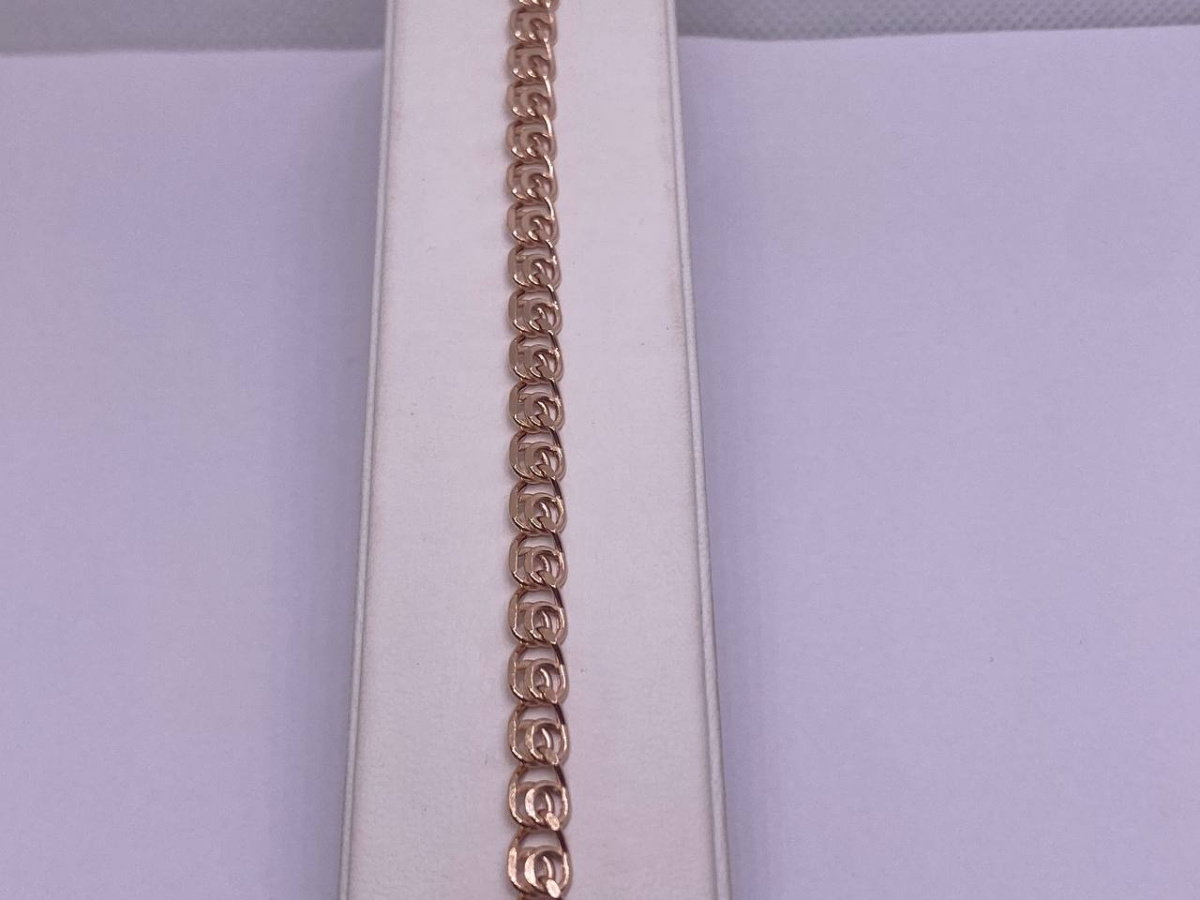 7080270П-17 БРАСЛЕТ ПУСТОТЕЛЫЙ Лав (Au 585)