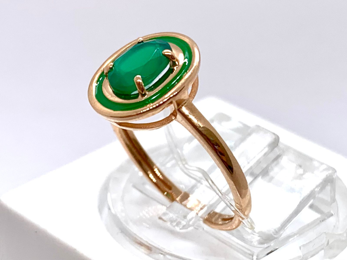 КОЛЬЦО С КАМНЕМ (Au 585)