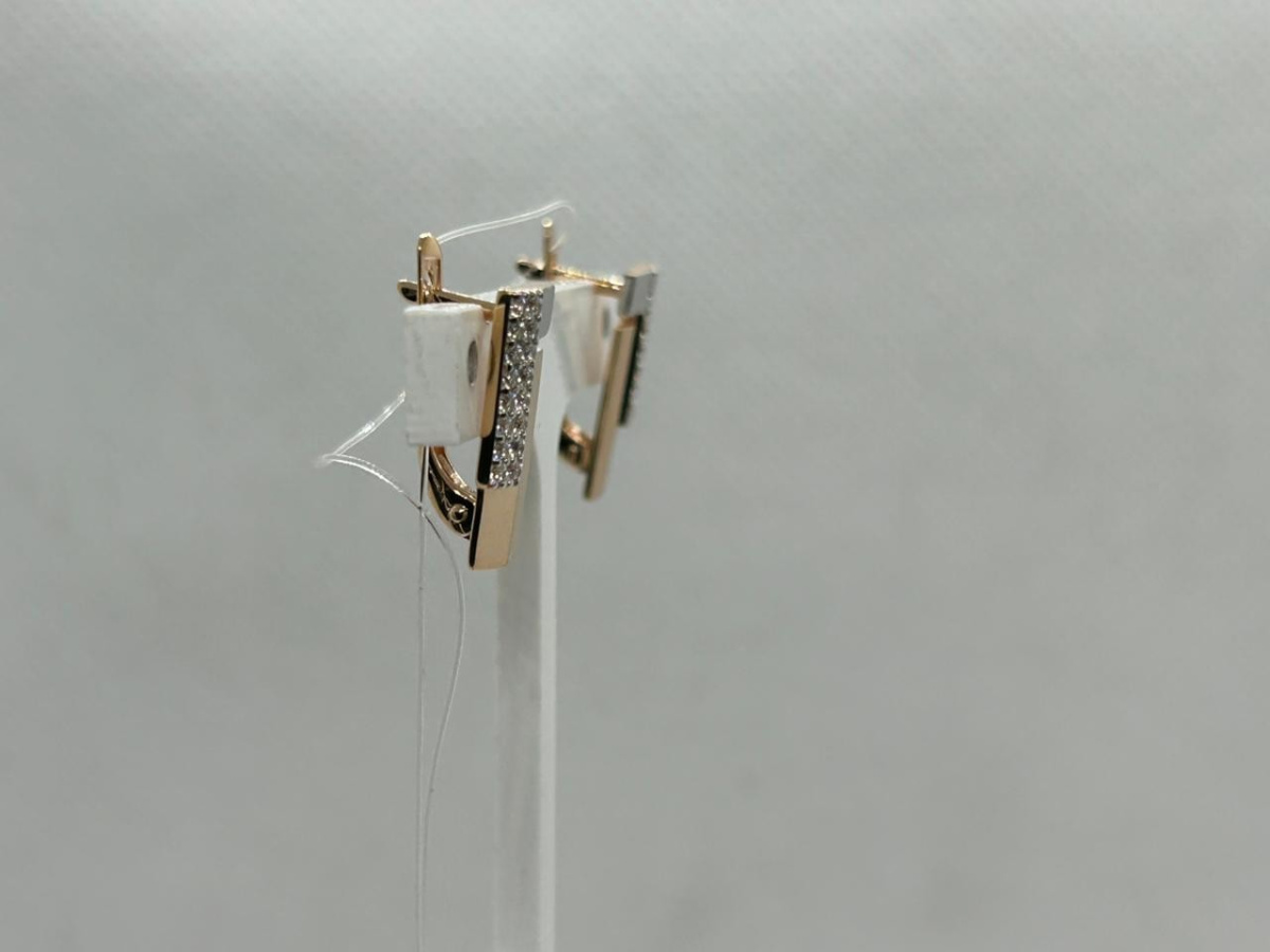 СЕРЬГИ С КАМНЯМИ (Au 585)