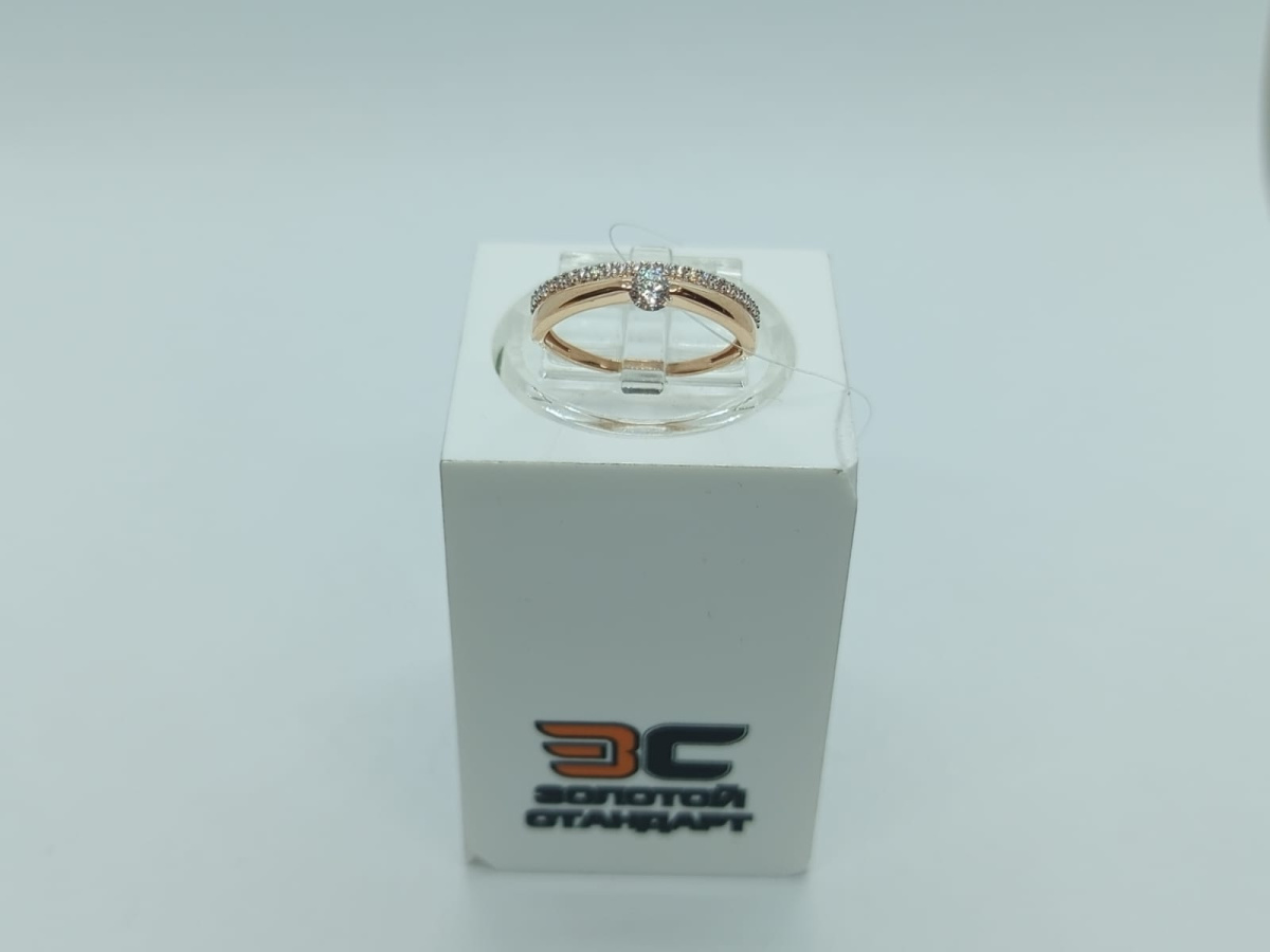 КОЛЬЦО С КАМНЯМИ (Au 585)